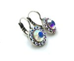 Mariana Earrings Brilliant Round Aurora Borealis Austrian Crystals My Treasures Coll. - Image 3