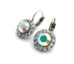Mariana Earrings Brilliant Round Aurora Borealis Austrian Crystals My Treasures Coll.