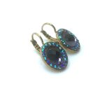 Mariana Earrings Simply Elegant Faceted Amethyst Crystal Swarovski My Treasures Coll. - Image 3