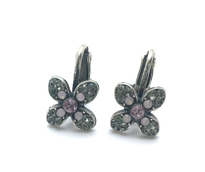 E-1138-3211-SP (2) Mariana Earrings Pink, Lavender & Candy Pink Swarovski Crystal Ocean Breeze Gypsy Soul Coll. - Image 1