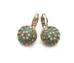 Mariana Earrings Elegant Floral Shape Aurum Crystal Swarovski My Treasures Coll. - Image 2