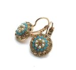 Mariana Earrings Elegant Floral Shape Aurum Crystal Swarovski My Treasures Coll.
