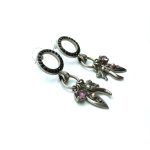 Mariana Earrings Exquisite Charms & Lavender Crystal Swarovski Venetian Night Dancing the Night Away Coll. - Image 2