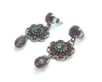 Mariana Earrings Finely Detailed Dangling Crystal Swarovski Cuba Caribbean Life Coll. - Image 2