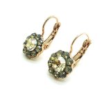Mariana Earrings Sand Opaque & Golden Shadow Swarovsky Crystals Sandman Color Way