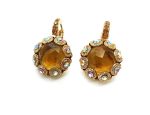 Mariana Earrings Madera Quartz Flower Shape My Treasures Coll.