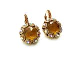 Mariana Earrings Madera Quartz Flower Shape My Treasures Coll. - Image 2