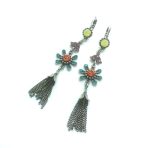 Mariana Earrings Fashionable Dangling Crystal Swarovski Masai Africa Coll.