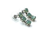 Mariana Earrings Fashionable Triple Tier Strand Austrian Crystals My Treasures Coll. - Image 3