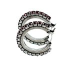 Earrings By Mariana Woman Charming Hoop Siam Swarovski Crystals - Image 2