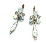 Mariana Earrings Glitzy Chandelier Clear Crystal Swarovski On A Clear Day Sweet Summer Coll.