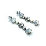 Mariana Earrings Dangling Clear Austrian Crystals On A Clear Day Sweet Summer Coll. - Image 3
