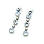 Mariana Earrings Dangling Clear Austrian Crystals On A Clear Day Sweet Summer Coll.