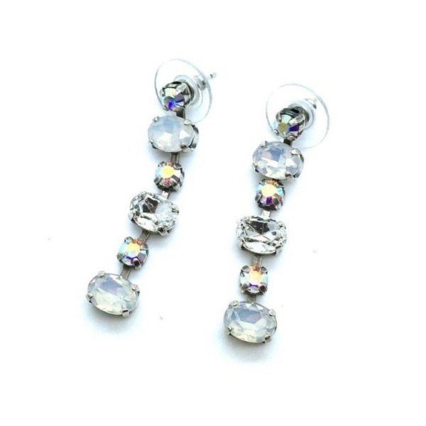 Mariana Earrings Dangling Clear Austrian Crystals On A Clear Day Sweet Summer Coll.