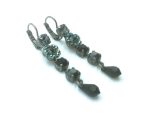 Mariana Earrings Soulful Multi Tier Black Crystal Swarovski My Treasures Coll. - Image 3