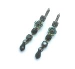 Mariana Earrings Soulful Multi Tier Black Crystal Swarovski My Treasures Coll.