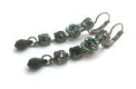Mariana Earrings Soulful Multi Tier Black Crystal Swarovski My Treasures Coll. - Image 2
