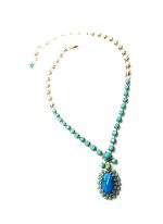 Mariana Necklace Pendant Howlite Turq & Turquoise Beautiful My Treasures Coll. - Image 3