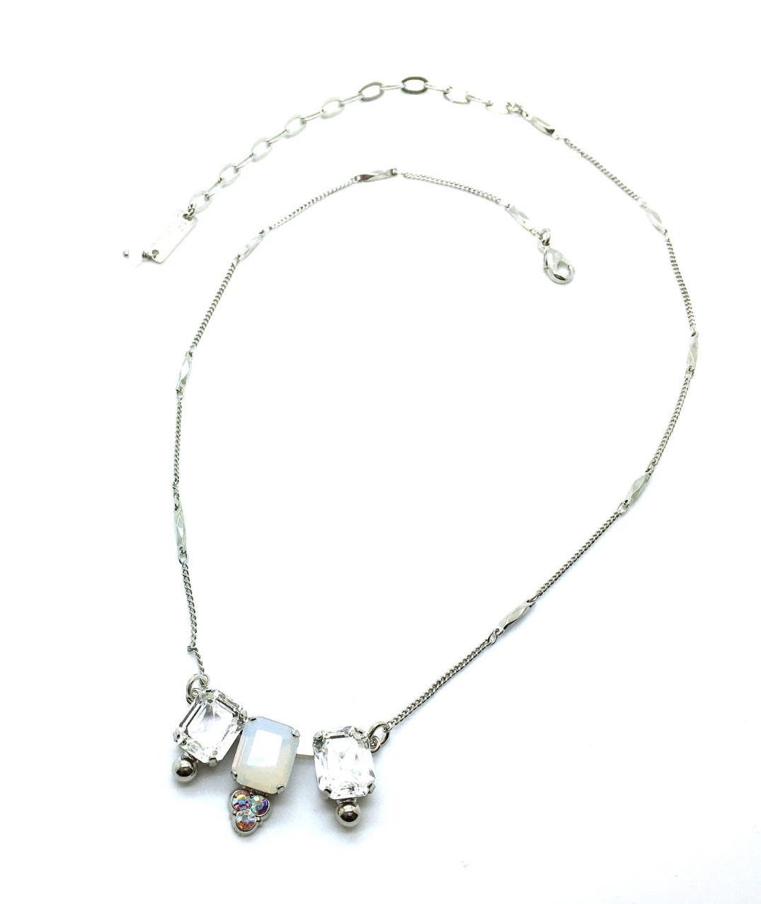 N-3014-6-001-RO (2) Mariana Necklace Elegant Triple Octagon Shape Austrian Crystals On A Clear Day Sweet Summer Coll. - Image 1