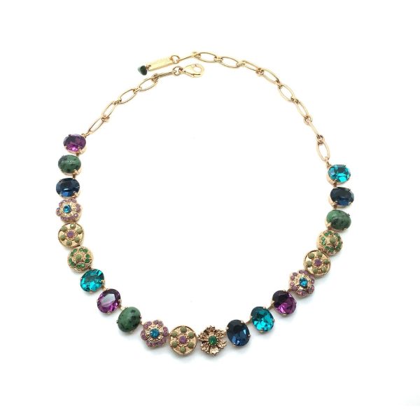 Mariana Necklace Champagne & Purple Swarowski Crystals Dream Inspiration Coll.