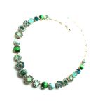 Mariana Necklace Turquoise,Green Quartz & Swarovski Crystals Congo Africa Coll. - Image 3