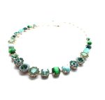 Mariana Necklace Turquoise,Green Quartz & Swarovski Crystals Congo Africa Coll. - Image 2