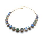 Necklace By Mariana Woman Perfect Light Blue and Opaque Swarovski Crystals - Image 2