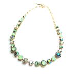 Mariana Necklace Green & Peridot Swarovski Crystals Zambezi Africa Coll.