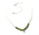 Mariana Necklace Lovely Pearl & Peridot Minerals My Treasures Collection