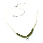 Mariana Necklace Lovely Pearl & Peridot Minerals My Treasures Collection