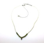 Mariana Necklace Lovely Pearl & Peridot Minerals My Treasures Collection - Image 3