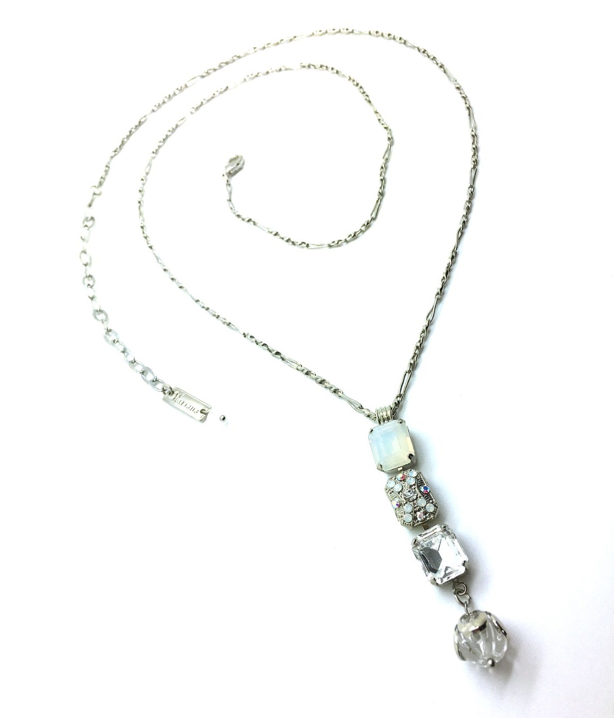 N-5040-9-001-RO (1) Mariana Necklace Brilliant Triple Tier Strand Pendant Crystal Swarovski On A Clear Day Sweet Summer Coll. - Image 1