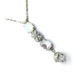 Mariana Necklace Brilliant Triple Tier Strand Pendant Crystal Swarovski On A Clear Day Sweet Summer Coll. - Image 2