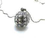 Mariana Necklace Ball Shape Clear Austrian Crystals On A Clear Day Sweet Summer Coll. - Image 3