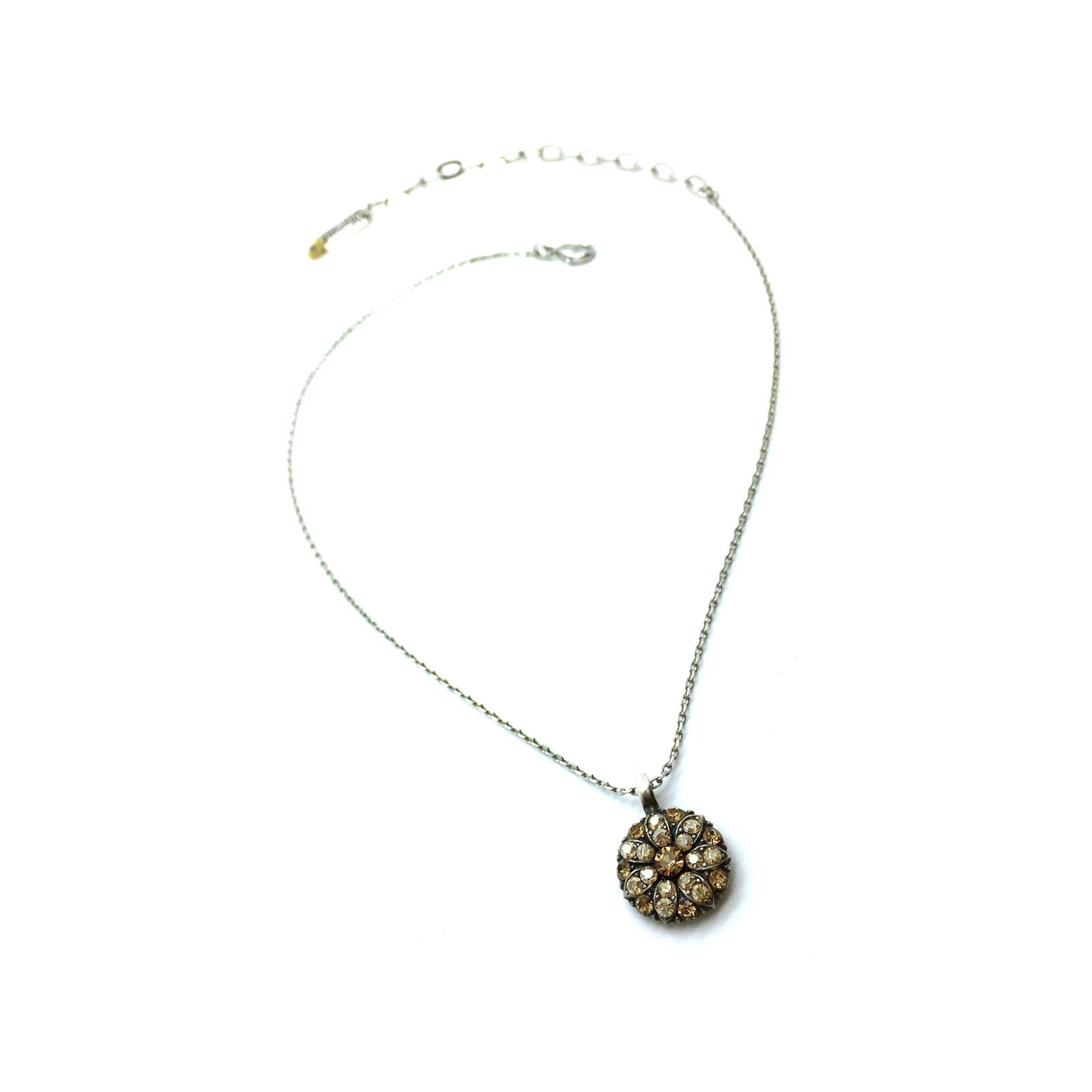 N-5212-216-SP (1) Necklace Pendant By Mariana Guardian Angel Golden Shadow Swarovski Crystals - Image 1