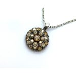 Necklace Pendant By Mariana Guardian Angel Golden Shadow Swarovski Crystals - Image 3