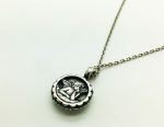 Necklace Pendant By Mariana Guardian Angel Golden Shadow Swarovski Crystals - Image 2