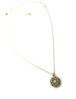 Necklace Pendant By Mariana Woman Guardian Angel Olive Swarovski Crystals - Image 2