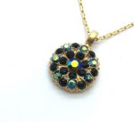 Mariana Necklace Guardian Angel Jet Black Floral Crystal Swarovski My Treasures Coll. - Image 2
