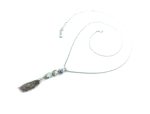 Mariana Necklace  Triple Tier Strand Austrian Crystals with Tassel On A Clear Day Sweet Summer Coll.