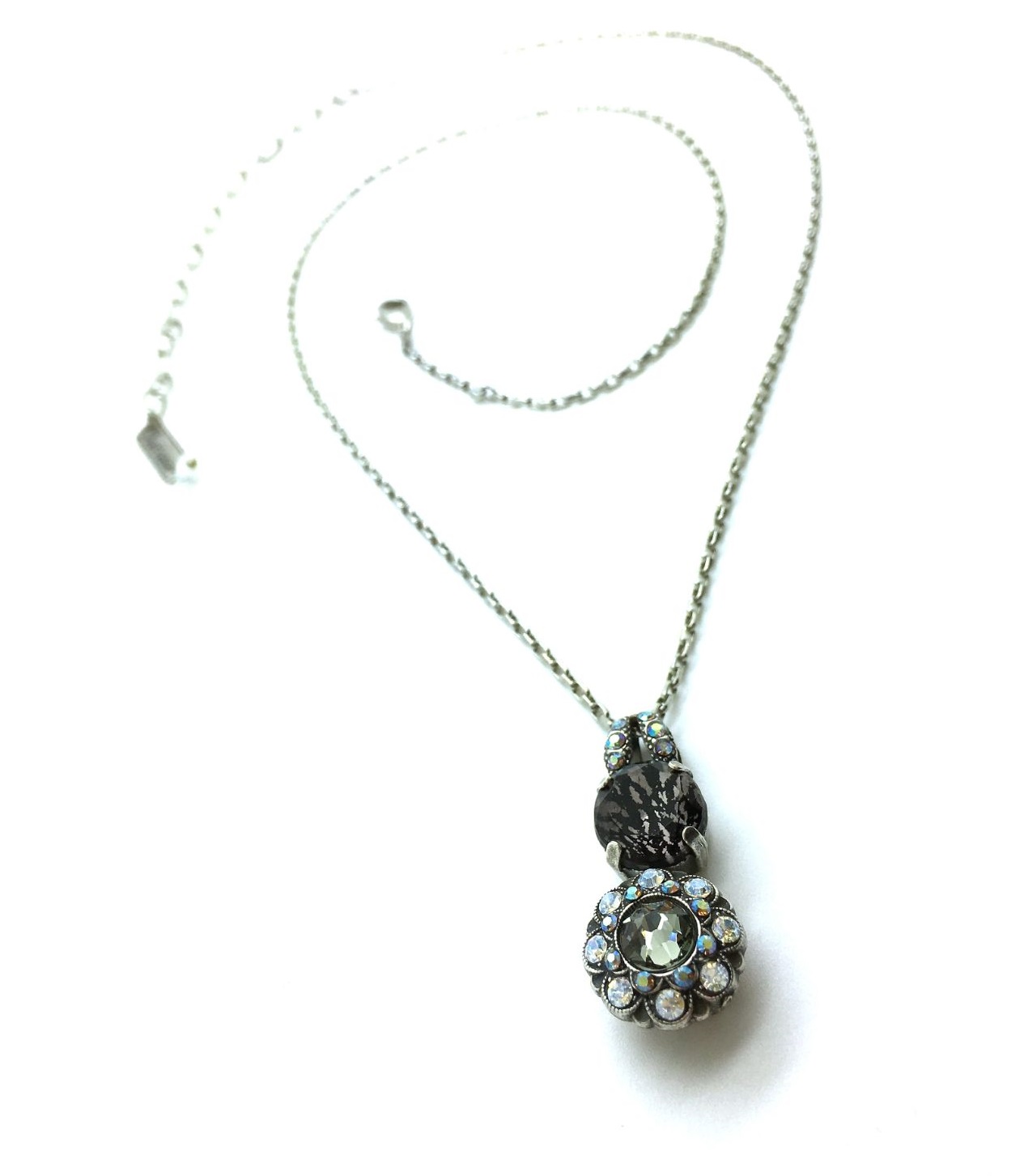 N-5352-1-512RL-SP (1) Mariana Necklace Exquisite Black Flower Crystal Swarovski Pendant 2019 Special Edition - Image 1