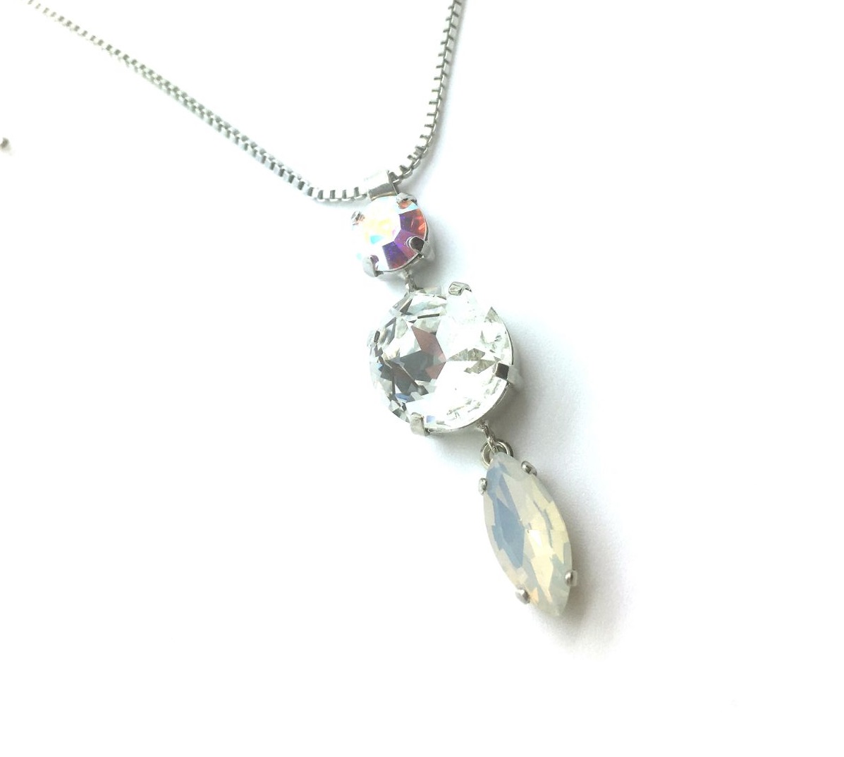 N-5460-001-RO (3) Mariana Necklace Elegant Triple Tier Crystal Swarovski On A Clear Day Sweet Summer Coll. - Image 1