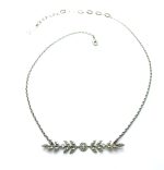 Mariana Necklace Beautiful Vine Leaf Pendant Crystal Swarovski On A Clear Day Sweet Summer Coll.
