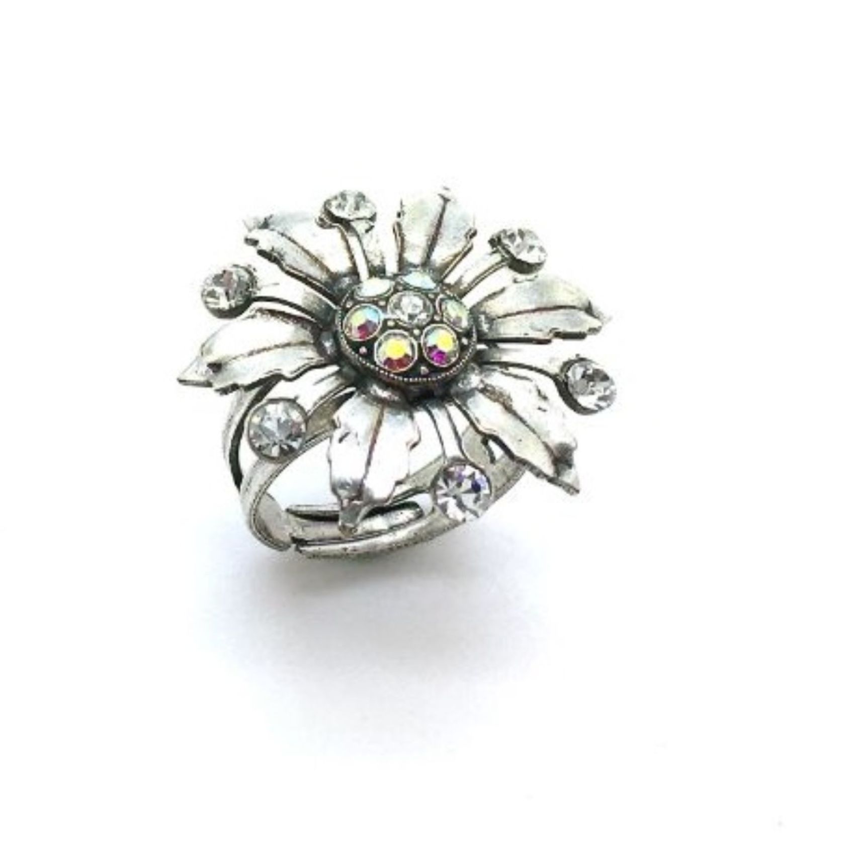 R-7244-001-SP (3) Mariana Ring Fashionable Clear Crystal Swarovski On A Clear Day Sweet Summer Coll. - Image 1