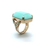 Ring By Mariana Woman Sassy Chrysolite Swarovski Crystals
