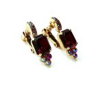 Mariana Earrings Exude Elegance Siam & Siam AB Crystal Swarovski My Treasures Coll. - Image 3