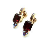 Mariana Earrings Exude Elegance Siam & Siam AB Crystal Swarovski My Treasures Coll. - Image 2