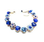 Mariana Bracelet Flowers of Capri Blue & Air Blue Opal Austrian Crystals Kiss From A Rose Songbook Coll. - Image 2