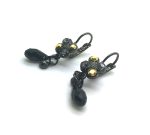 Mariana Earrings Dainty Butterfly Shape & Jet Black Crystal Swarovski My Treasures Coll. - Image 2