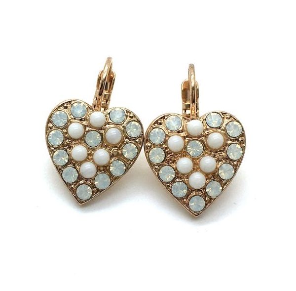 Mariana Earrings Lovely Heart Shape Beaded Crystal Swarovski My Treasures Coll.